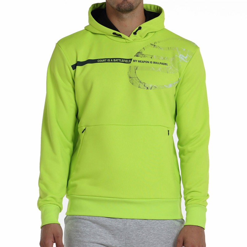 Bullpadel Baiona levendige groene sweatshirt