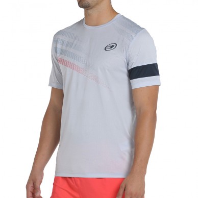 Bullpadel Cambre grijsblauwe gemêleerde t-shirt