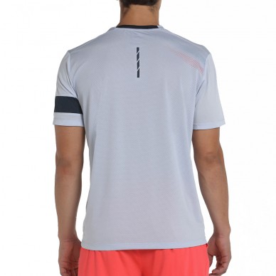 Bullpadel Cambre grijsblauwe gemêleerde t-shirt