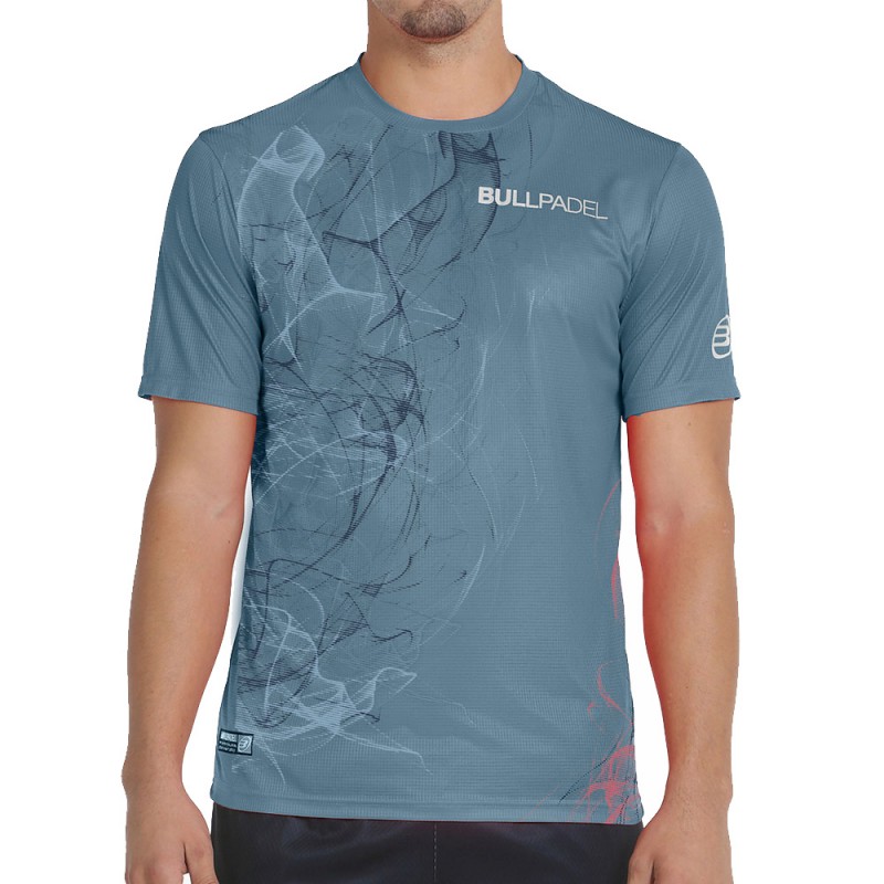 Bullpadel Casiop blauwe schaduw t-shirt