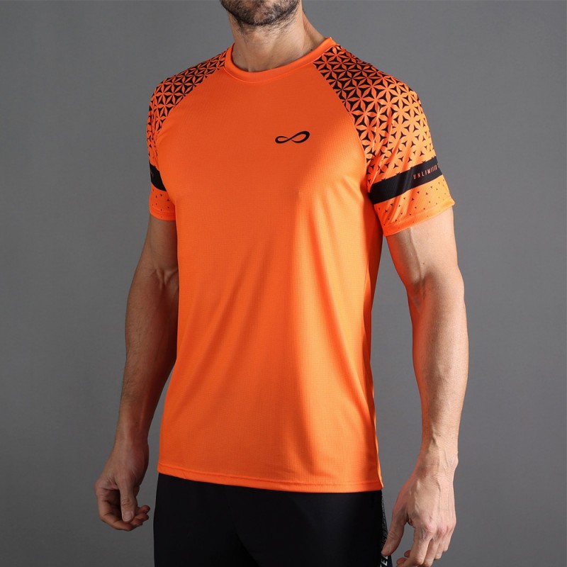 Endless Feisty Geo oranje T-shirt Endless Feisty Geo oranje T-shirt