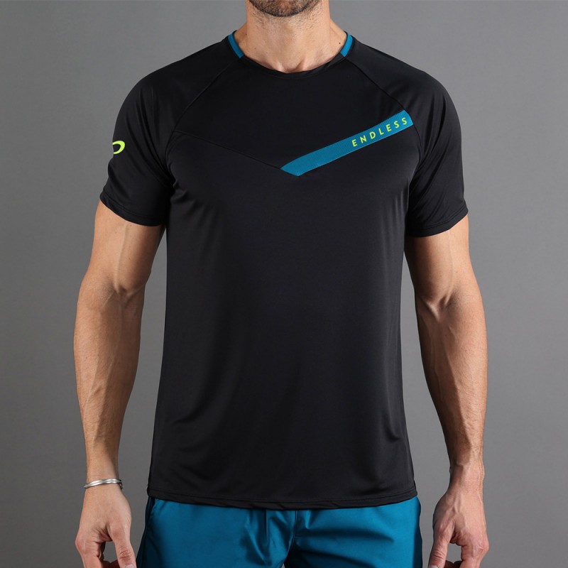 Endless Tracer zwarte olie T-shirt