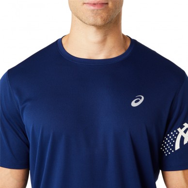 Asics Icon SS Top blauw t-shirt