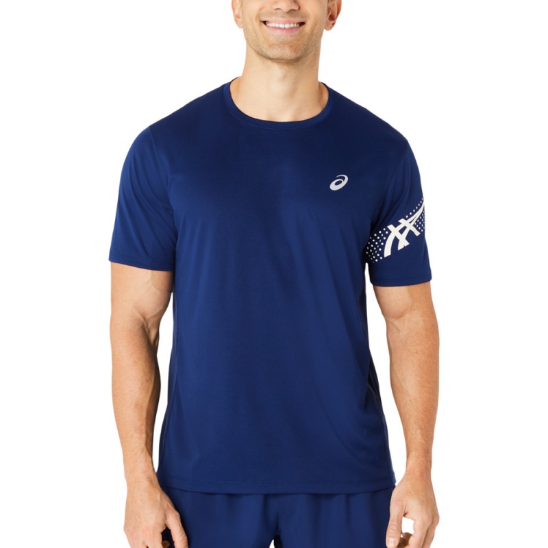 Asics Icon SS Top blauw t-shirt
