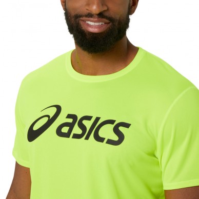 Asics Core Top performance fluorgeel t-shirt