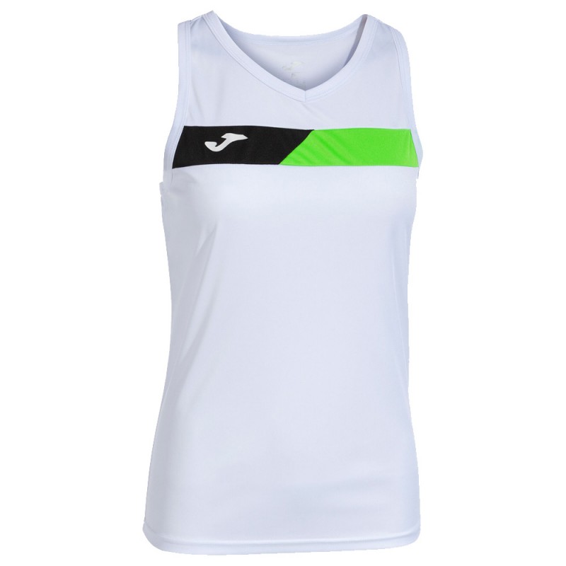 Joma Court wit groen fluor t-shirt Joma Court wit groen fluor t-shirt