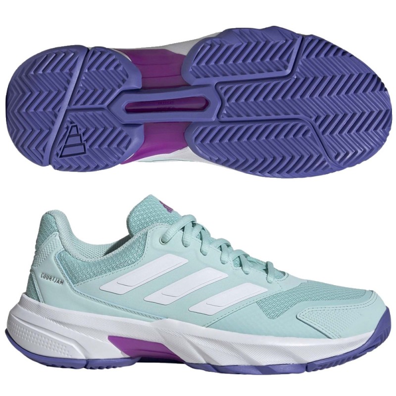 Adidas Courtjam Control W semi flash aqua dames 2024 Adidas Courtjam Control W semi flash aqua dames 2024