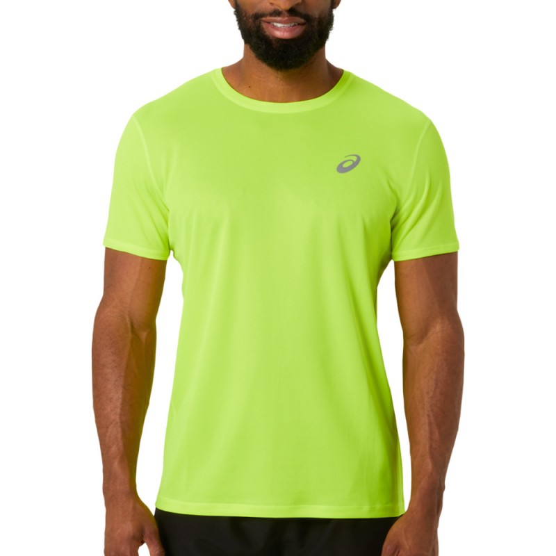 Asics Core SS Top geel t-shirt Asics Core SS Top geel t-shirt