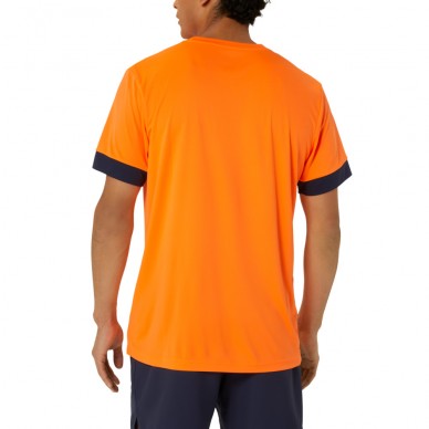 Asics Men Court SS Top oranje t-shirt