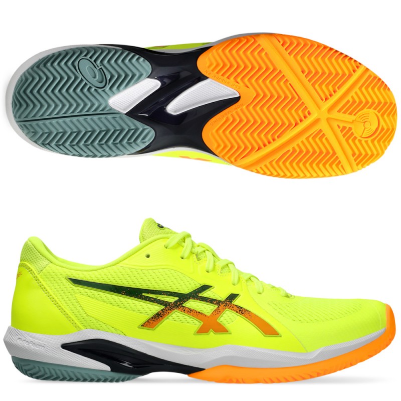 Asics Solution Swift FF 2 Padel yellow orange heren 2024 Asics Solution Swift FF 2 Padel yellow orange heren 2024
