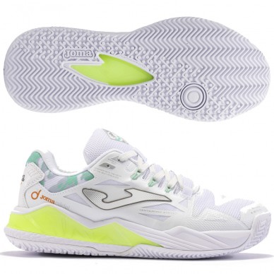 Joma Spin Lady 2402 white green 2024 dames