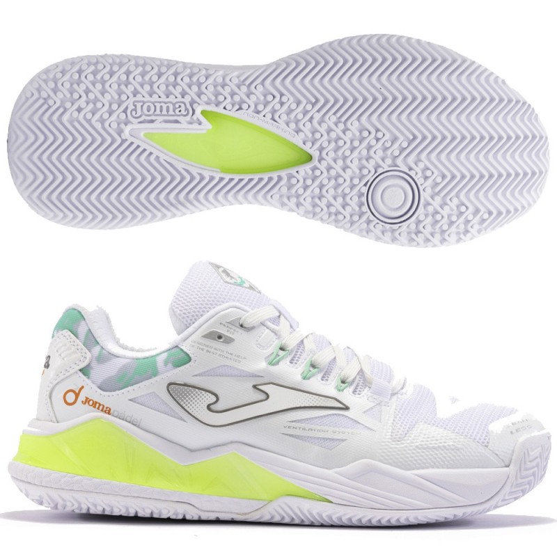 Joma Spin Lady 2402 white green 2024 dames Joma Spin Lady 2402 white green 2024 dames