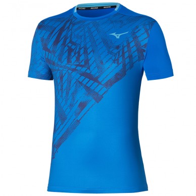 Mizuno Tennis Mug Shadow Graphic Tee mugen blauw T-shirt