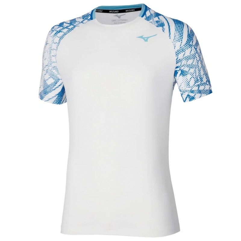 Mizuno Tennis Mugen Shadow Tee wit T-shirt Mizuno Tennis Mugen Shadow Tee wit T-shirt