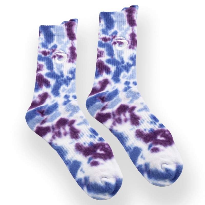 Lok sokken Tyedye blauwe Lok sokken Tyedye blauwe