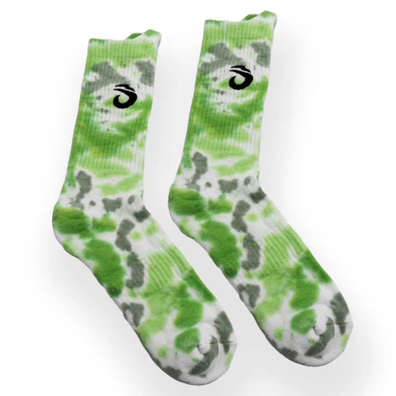 Lok sokken Tyedye groene Lok sokken Tyedye groene