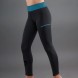 Endless Cross Pocket zwarte petroleum tights
