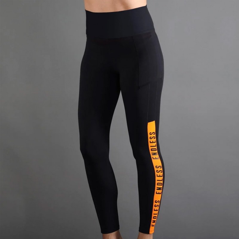 Endless Syncro zwarte oranje tights