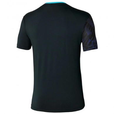 Mizuno Tennis Mug Shadow Graphic Tee zwart t-shirt