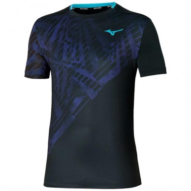 Mizuno Tennis Mug Shadow Graphic Tee zwart t-shirt