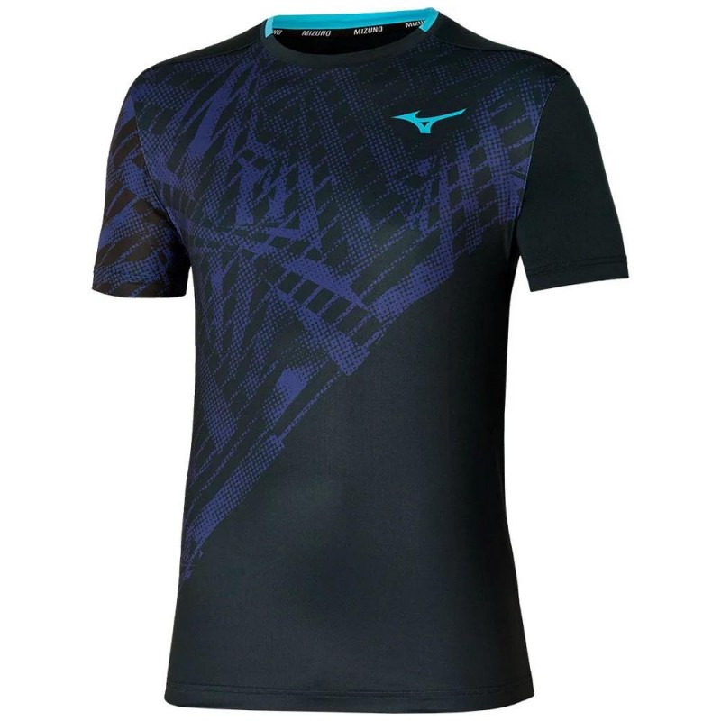 Mizuno Tennis Mug Shadow Graphic Tee zwart t-shirt