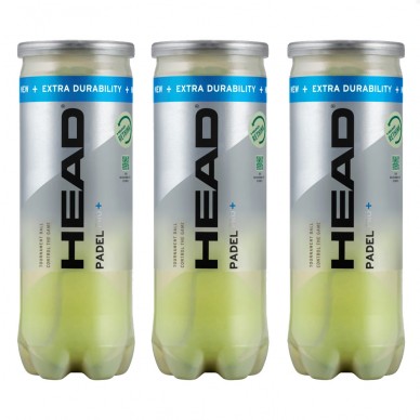 Head Padel pack 3 Pro+ 3x3 Stucks