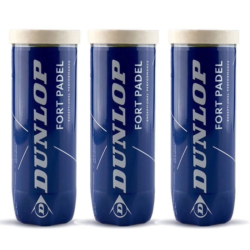 Dunlop pack 3 Fort Padel 3x3 Stucks Dunlop pack 3 Fort Padel 3x3 Stucks