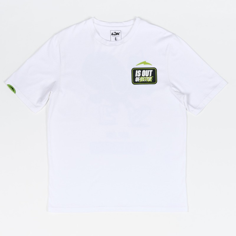 Lok Out Of Office By Mr. M witte T-shirt