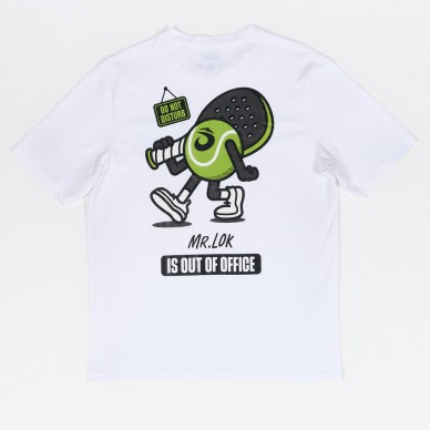 Lok Out Of Office By Mr. M witte T-shirt