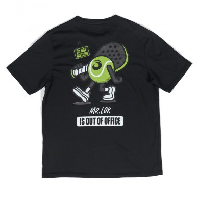 Lok Out Of Office By Mr. M zwarte T-shirt