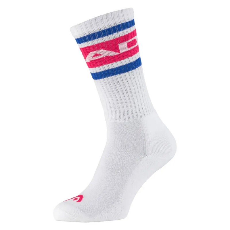 Head Tennis 1P Long Crew magenta royal sokken Head Tennis 1P Long Crew magenta royal sokken