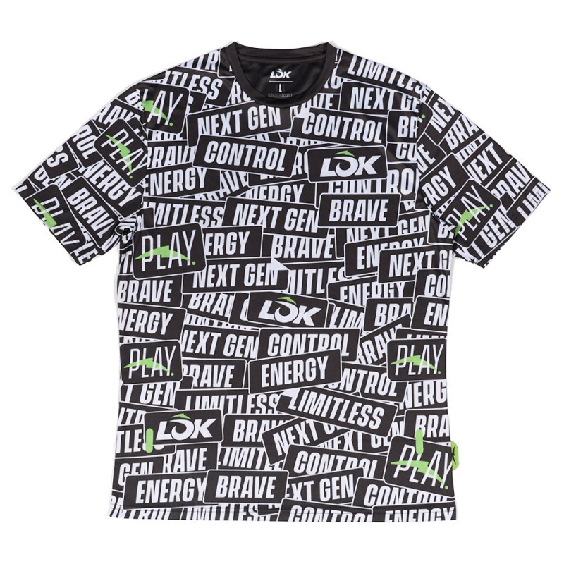 Lok Sticker Storm zwart T-shirt Lok Sticker Storm zwart T-shirt