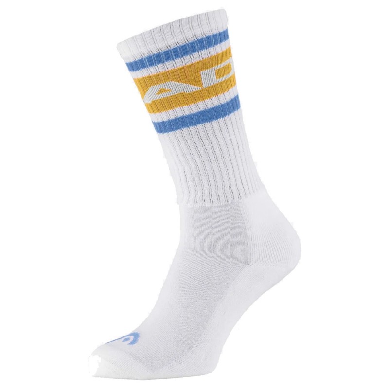 Head sokken Tennis 1P Long Crew gele blauwe Head sokken Tennis 1P Long Crew gele blauwe