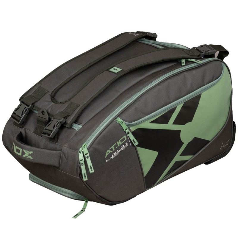 Nox Padeltas AT10 Competition Trolley groen 2025 Nox Padeltas AT10 Competition Trolley groen 2025