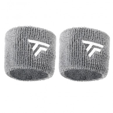 Tecnifibre polsbandjes x2 zilvergrijze