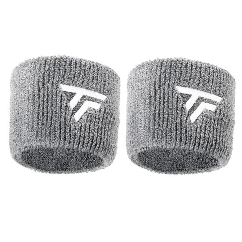 Tecnifibre polsbandjes x2 zilvergrijze