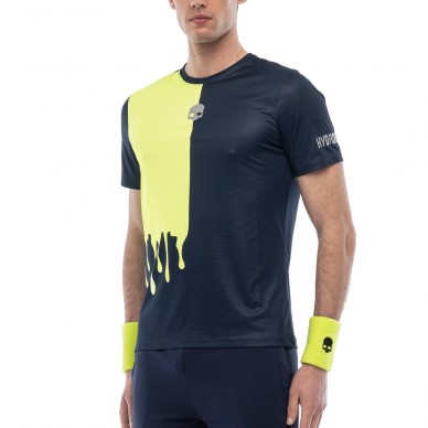Hydrogen Drip Tech marineblauwe fluor T-shirt