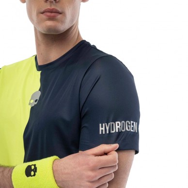 Hydrogen Drip Tech marineblauwe fluor T-shirt