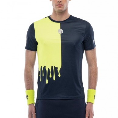 Hydrogen Drip Tech marineblauwe fluor T-shirt
