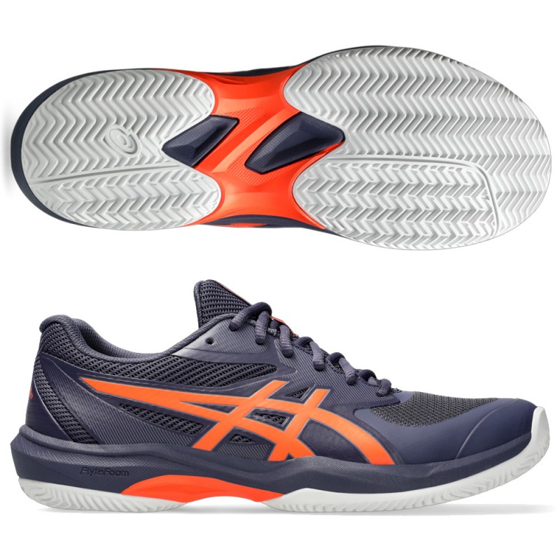 Asics Game FF Clay indigo fog nova orange heren 2025 Asics Game FF Clay indigo fog nova orange heren 2025