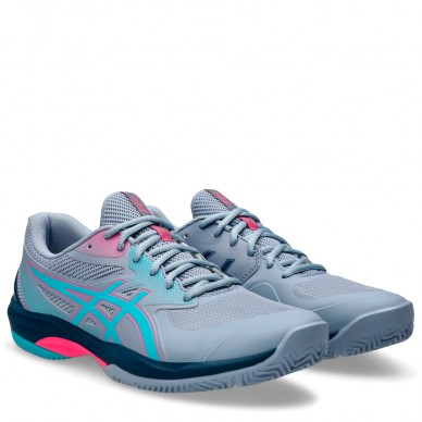 Asics Game FF Padel grey blue energy aqua heren 2025