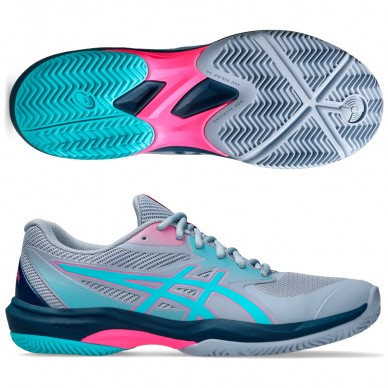 Asics Game FF Padel grey blue energy aqua heren 2025