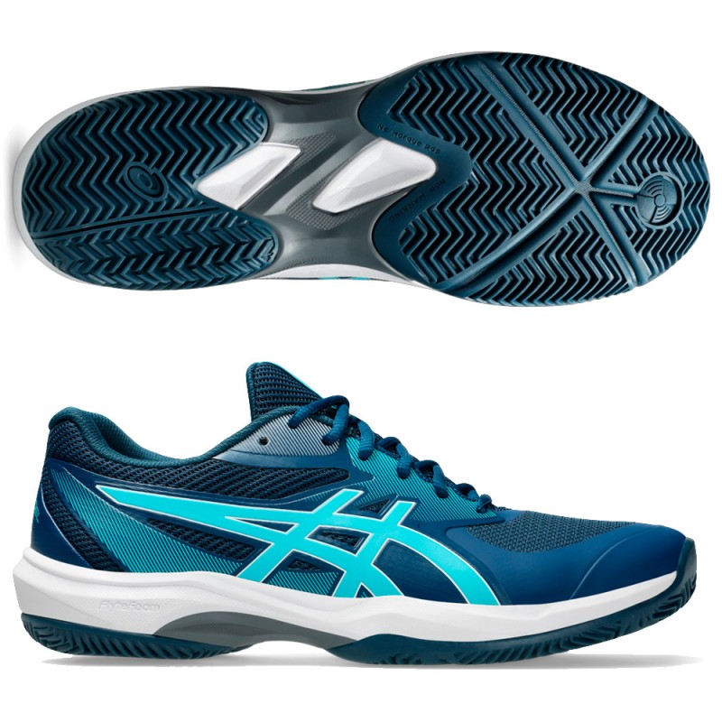 Asics Game FF Padel mako blue energy aqua heren 2025 Asics Game FF Padel mako blue energy aqua heren 2025