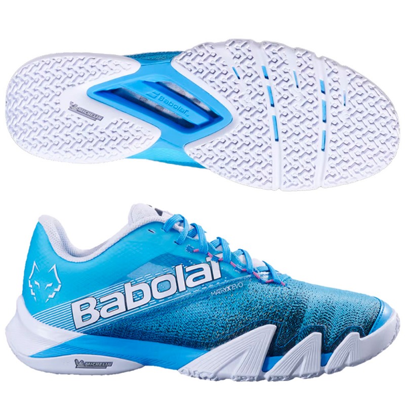Babolat Jet Premura 2 Men Lebron Cyan Blue White heren 2025 Babolat Jet Premura 2 Men Lebron Cyan Blue White heren 2025