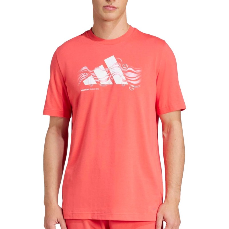 Adidas M TNS Logo rode T-Shirt Adidas M TNS Logo rode T-Shirt