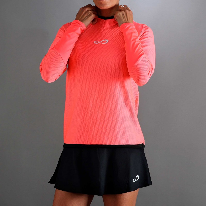 Endless Breath Line Bright Coral hoodie Endless Breath Line Bright Coral hoodie