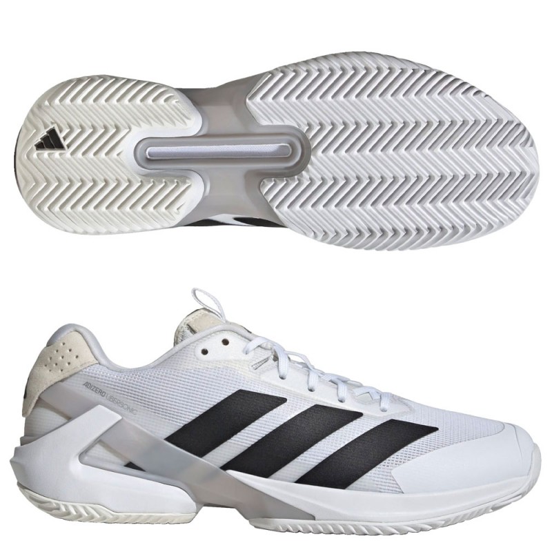 Adidas Adizero Ubersonic 5 M Clay FTWR White Core Black heren 2025 Adidas Adizero Ubersonic 5 M Clay FTWR White Core Black heren 2025