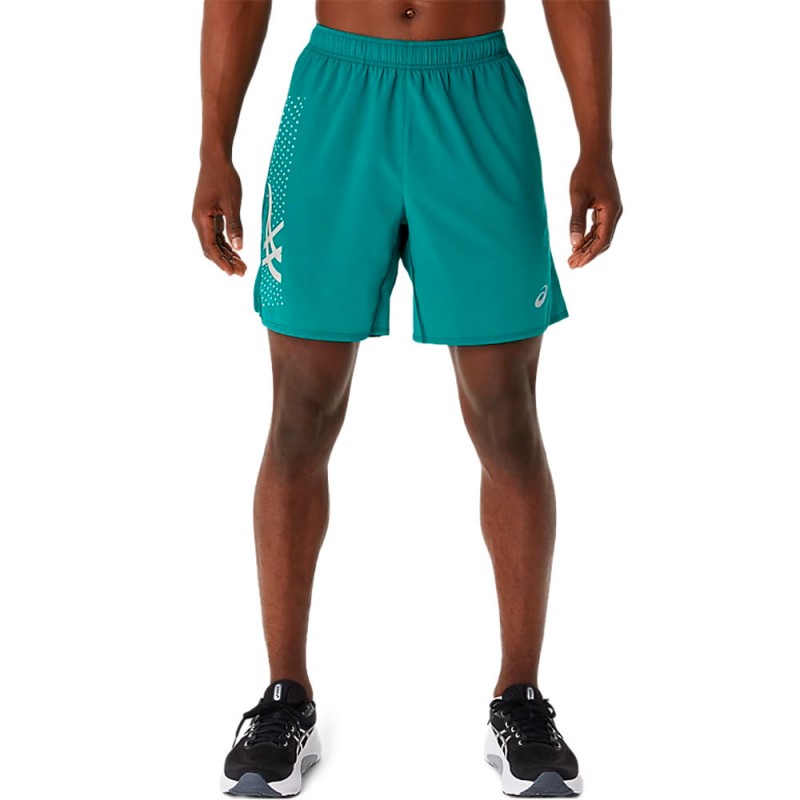 Asics Icon 7In groen short Asics Icon 7In groen short