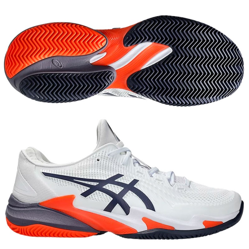 Asics Court FF 3 Clay white greyish purple heren 2025