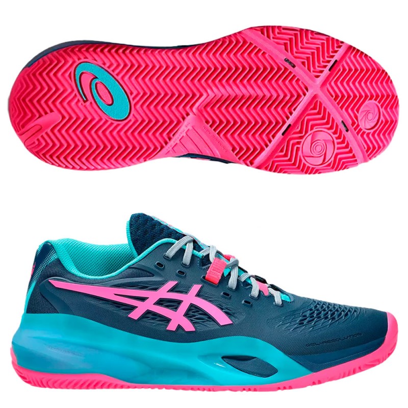 Asics Gel Resolution X Padel mako blue hot pink heren 2025